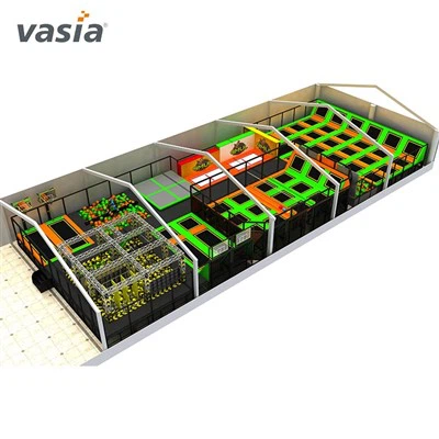 Kommerzieller Trampolinpark für Aerobic-Übungen