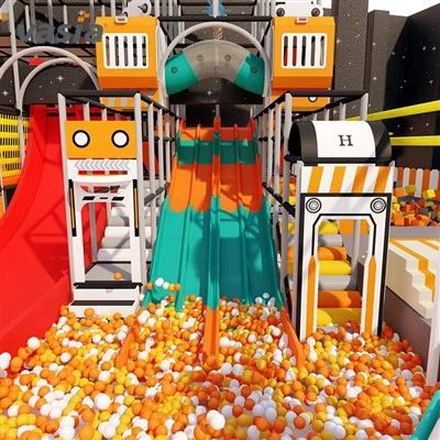 Professionelle Indoor-Kunststoffrutsche für Kinder